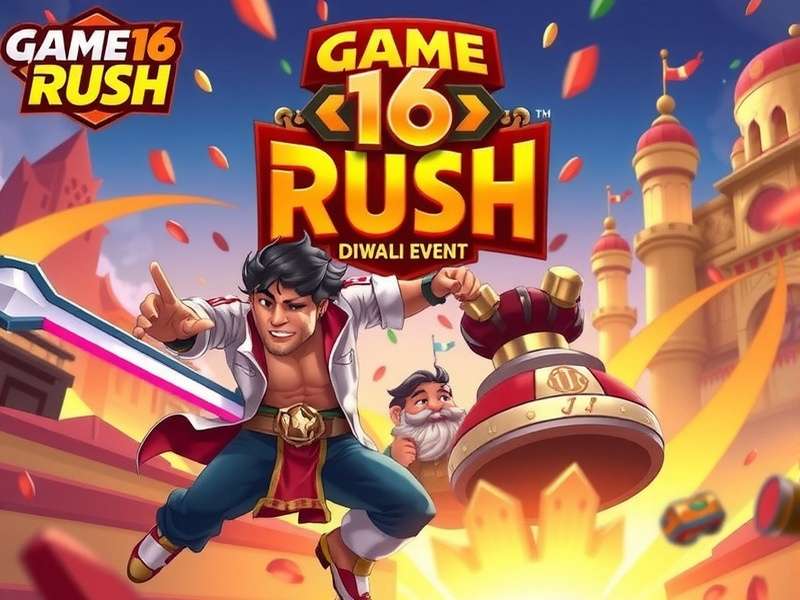 Game16Rush special Diwali festival edition with golden boards Game16Rush Diwali Event
